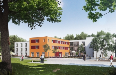 Das zukünftige "Haus 1" des Seniorenzentrum Köln-Riehl (Animation)